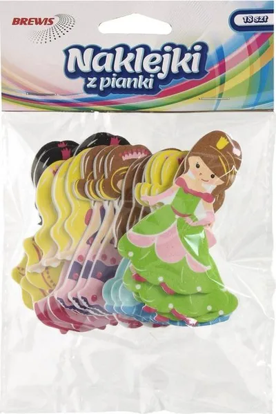 Ngjitëse shkumë Brewis Princess, 18 copë, shumëngjyrëshe - 2