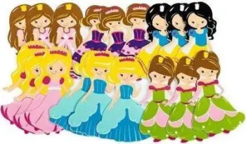 Ngjitëse shkumë Brewis Princess, 18 copë, shumëngjyrëshe