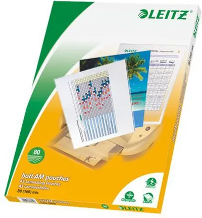 Fletë laminimi Esselte Leitz 33819, A3 297 x 420 mm, 100 copë, me shkëlqim - 1