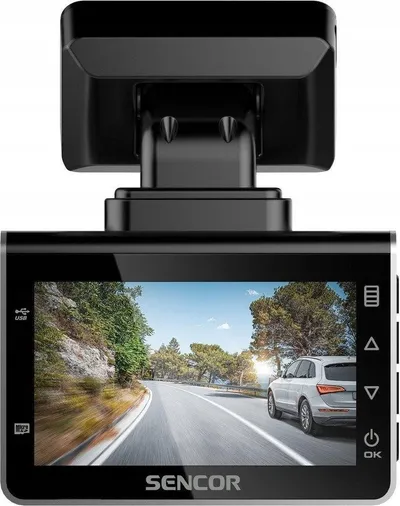 Kamerë për veturë Sencor SCR 4600MR, Full HD, ekran 2.44", e zezë - 2