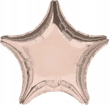 Balon dekorativ yll Metallic, rozë gold