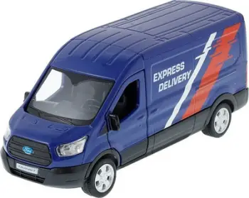 Maket metalik Ford Transit Van Daffi 2018, shkalla 1:32, ngjyrë blu