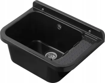 Rubinet bide Virgo S951-573, montim në dysheme, i zi