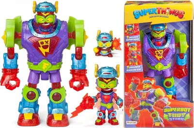 Lodër robot SuperThings Superbot Fury Storm, figurina Kazoom Kid, figurina SuperThing, shumëngjyrëshe - 1