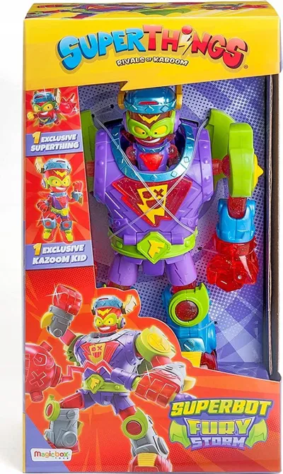 Lodër robot SuperThings Superbot Fury Storm, figurina Kazoom Kid, figurina SuperThing, shumëngjyrëshe - 3