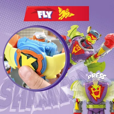 Lodër robot SuperThings Superbot Fury Storm, figurina Kazoom Kid, figurina SuperThing, shumëngjyrëshe - 4
