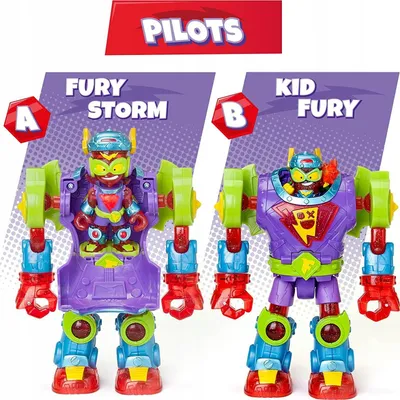Lodër robot SuperThings Superbot Fury Storm, figurina Kazoom Kid, figurina SuperThing, shumëngjyrëshe - 5