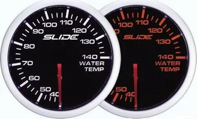 Manometër uji Slide WA Gauge 52mm, matës temperature uji, ndriçim i bardhë qelibar - 1