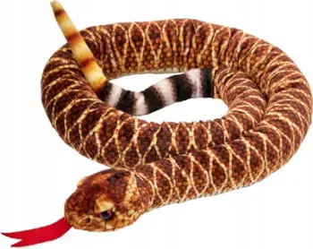 Lodër pelushi Beppe Texan Rattlesnake 100, 100cm, seri Zoo Mascot, shumëngjyrëshe
