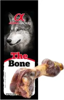 Kockë për qen Alpha Spirit Serrano Ham Bone, 250g, për të rritur