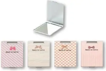 Pasqyrë kompakte Top Choice Beauty Collection, katrore, palosëse, rozë