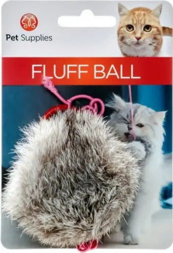Lodër për mace Pet Supplies Fluff Ball PS0002, top me push, shumëngjyrëshe