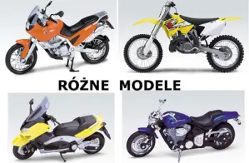 Model motoçiklete BMW K1200 S Welly, diecast, shkalla 1:18, e zezë