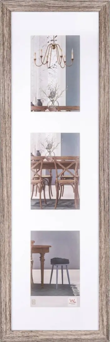Kornizë fotografish Walther Fiorito EF315VN, druri MDF, 3x 10x15 cm, ngjyrë arre