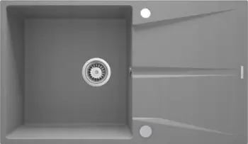 Lavaman kuzhine Deante Granite Sink Zrc S11A, 1 kupë me pikatore, granit, gri metalike