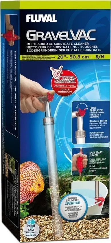 Pastrues zhavorri Fluval GravelVac M/L, multi substrate, për akuarium - 4