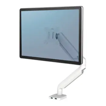 Mbajtëse monitori Fellowes Platinum Series, 40", 17.6kg, VESA, Full Motion, e bardhë