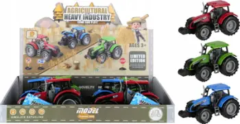 Lodër traktor Mega Creative 544694, 21cm, pull back, shumëngjyrësh