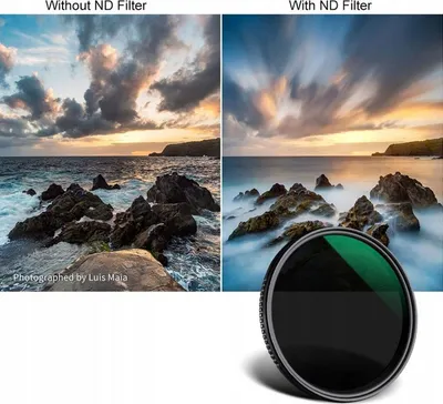 Filter ND i rregullueshëm K&F Concept ND Fader Pro, 62mm, ND8 ND2000, gri - 4