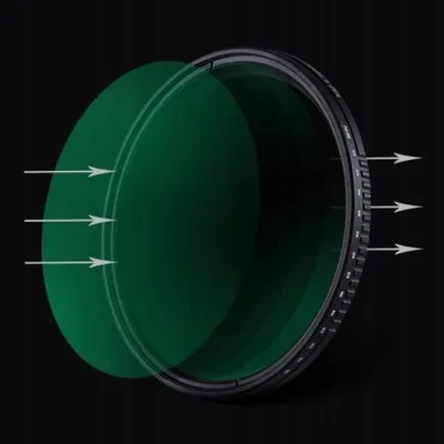 Filter ND i rregullueshëm K&F Concept ND Fader Pro, 62mm, ND8 ND2000, gri - 5