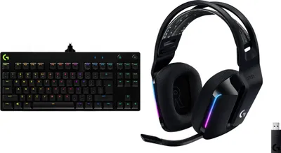 Set gaming Logitech G Pro GX Blue dhe G733 Lightspeed, tastierë mekanike, kufje wireless, i zi - 1