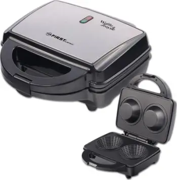 Gofrior TZS First Austria Waffle Iron, 600W, veshje jo ngjitëse, i bardhë