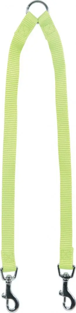 Litar i dyfishtë për qen Zolux Double, najlon 15mm 40cm, jeshile e çelët