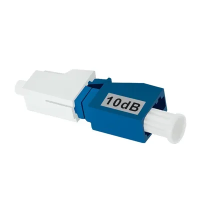 Zbutës optik Qoltec LC UPC, 10 dB, singlemode, gri - 1