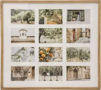 Kornizë foto Atmosphera Manu Mango, 12 foto, dru mango, bezhë