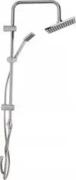 Set dushi Bathroom Solutions Rain Shower, kokë katrore, dush dore 150cm, krom