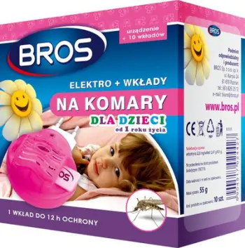 Pajisje elektrike kundër mushkonjave BROS, me pllakëza, për përdorim të brendshëm