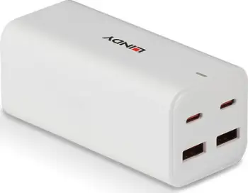 Karikues USB Lindy 100W, 4 porta USB A dhe C, GaN