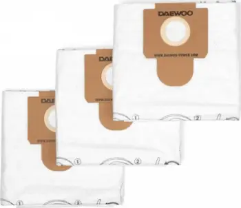 Qese pluhuri tekstile Daewoo DAVC 60TB, set 3 copë, për DAVC 6025S dhe DAVC 6030S, të bardha