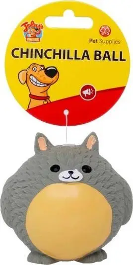 Top lodër për qen CHINCHILLA BALL, lateks, 8.5 cm, me tingull