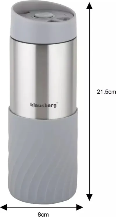 Gotë termike Klausberg, 420 ml, çelik inox, gri - 3