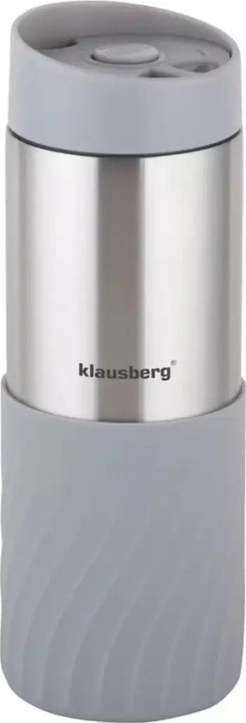 Gotë termike Klausberg, 420 ml, çelik inox, gri