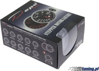 Matës turbo dhe temperaturë uji DRacing Depo 2 in 1, 52mm, ekran digjital, blu - 2