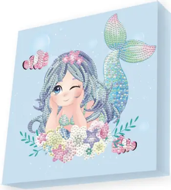 Set krijues me diamante DIAMOND DOTZ Sea Starlett, kit pikturimi me kristale, shumëngjyrësh