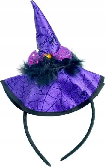 Kapele shtrige Witch Hat, për Halloween, materiale e lehtë, e zezë