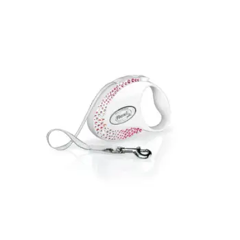 Rrip Flexi Glam Composition S, për qen, 3m / 12 kg, i bardhë