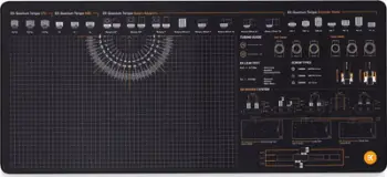 Mousepad gaming EK Quantum Dimensions L, sipërfaqe pëlhure, bazë gome, i zi