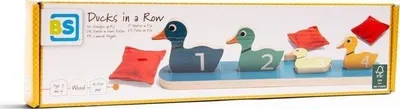 Lojë tavoline BS Toys GA454 Ducks in a Row, set me rosakë, për fëmijë - 4