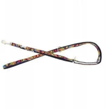 Leckë për qen Barry King Picasso, e rregullueshme 220cm, shirit polipropileni 20mm, navy blue