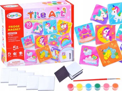 Set kreativ për magnetë pikturimi Creative DIY ZA3269, për fëmijë, shumëngjyrësh - 1
