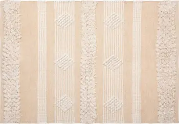 Tapet pambuku Atmosphera Boho, drejtkëndor, 60x90 cm, bezhë