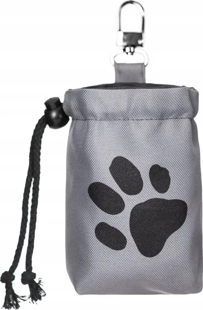 Çantë snack për qen ose mace, 250 ml, material i qëndrueshëm, gri - 1