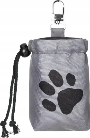 Çantë snack për qen ose mace, 250 ml, material i qëndrueshëm, gri
