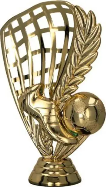 Figurinë plastike futbolli Tryumf H429/G, 12cm, ngjyrë ari