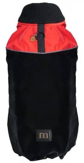 Pallto për qen Chaba Magnifique Adjustable, XL, reflektuese, e kuqe e zezë