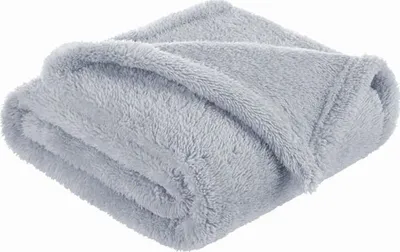 Batanije për fëmijë Bocioland Fluffy, fleece, 80 x 100 cm, gri - 1